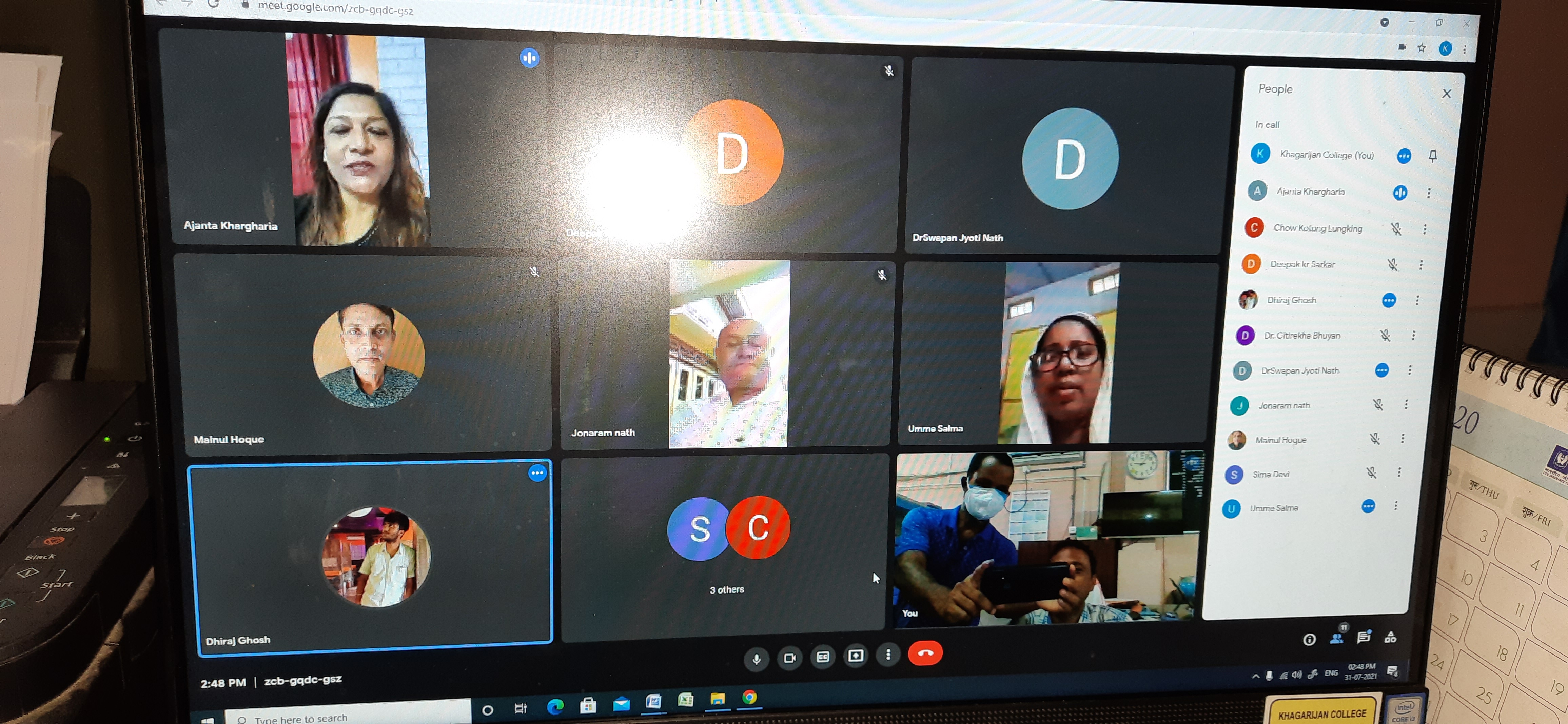 31/07/2021 Staff Council Meeti